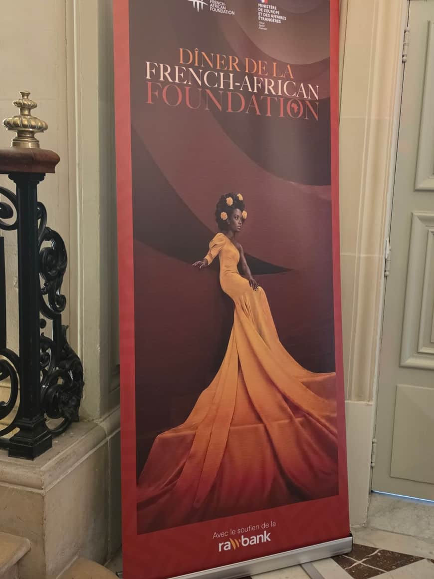 Affiche du dîner de la French-African Foundation soutenu par Rawbank