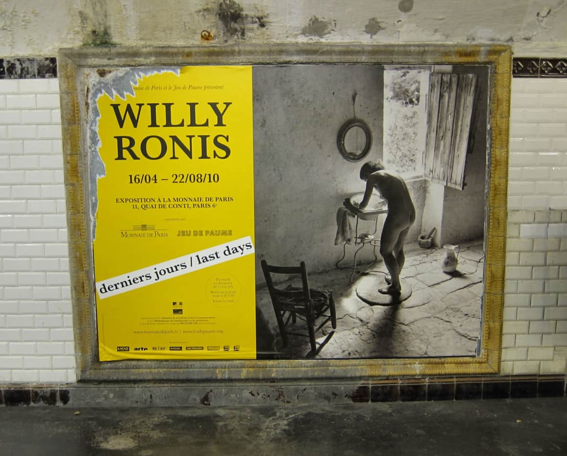 Affiche d’exposition consacrée à Willy Ronis.